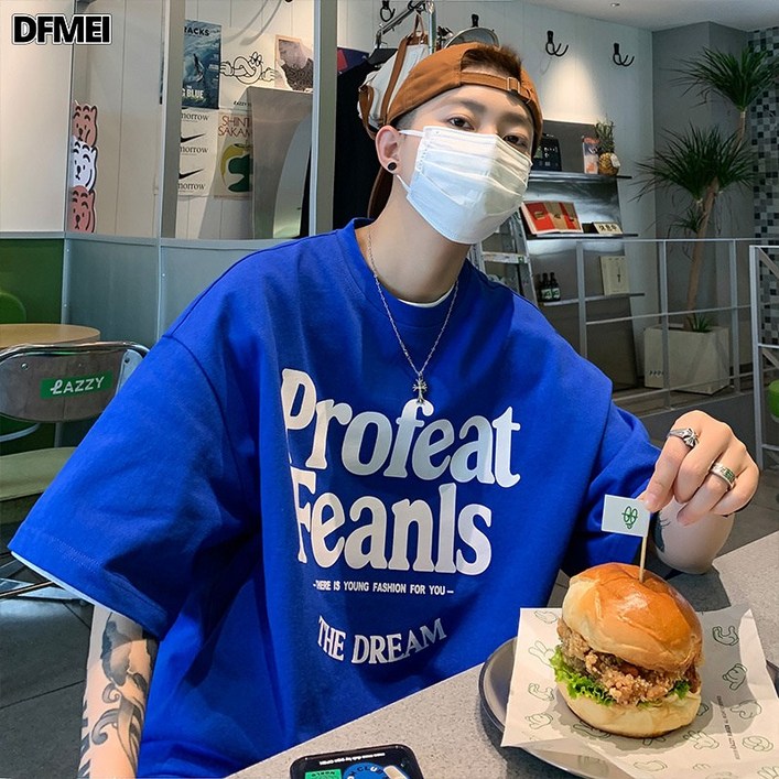 DFMEI 반팔 남맨투맨 반팔 5부 상의