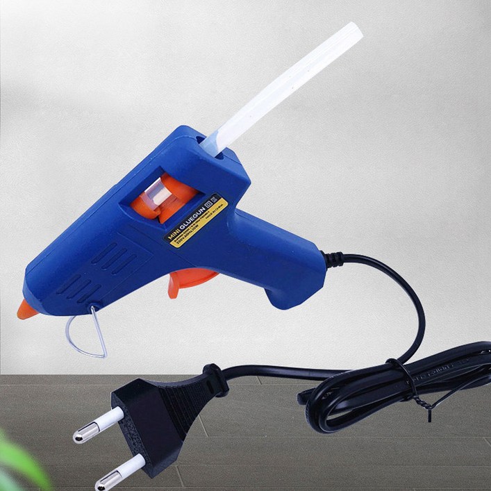 글루건 핫멜트 글루건 스틱 총 미니 접착제 10w 접착용 공구 초보용 7mm 스틱 포함 Hot Glue Gun