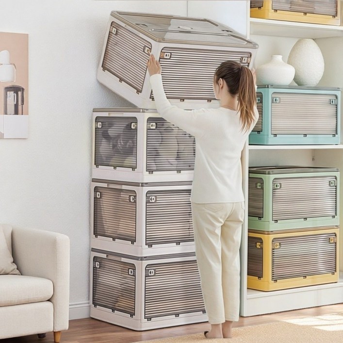 솔로스 특대형 5방향 오픈형 폴딩박스 접이식 리빙박스 캠핑박스