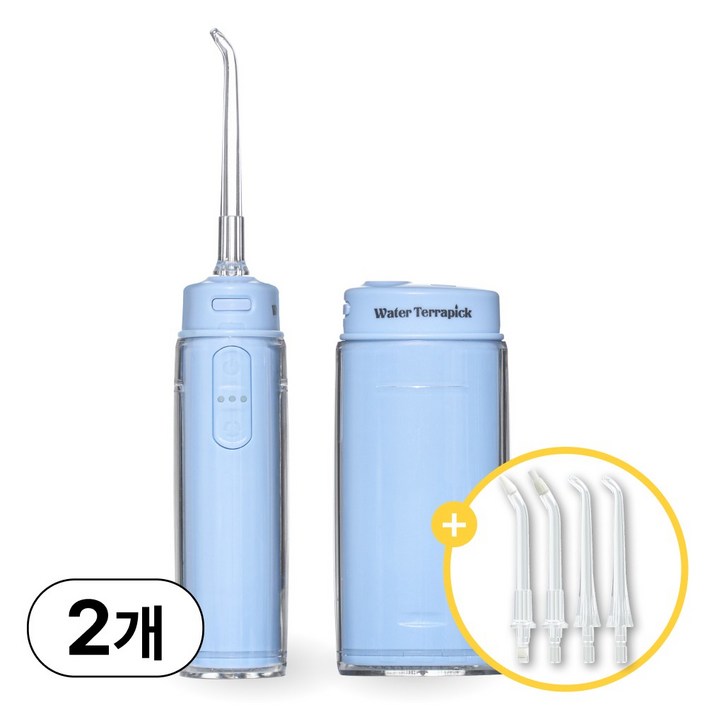 프로벨 구강세정기 미니 접이식 무선 소형 휴대용 +팁4개+프로벨본사보증서, 2개