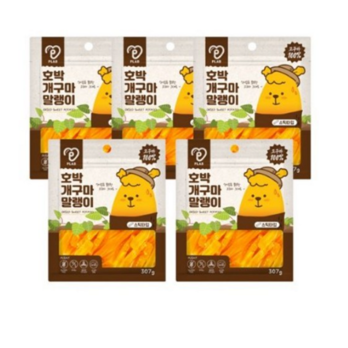 피랩 호박개구마 말랭이 스틱 강아지 간식