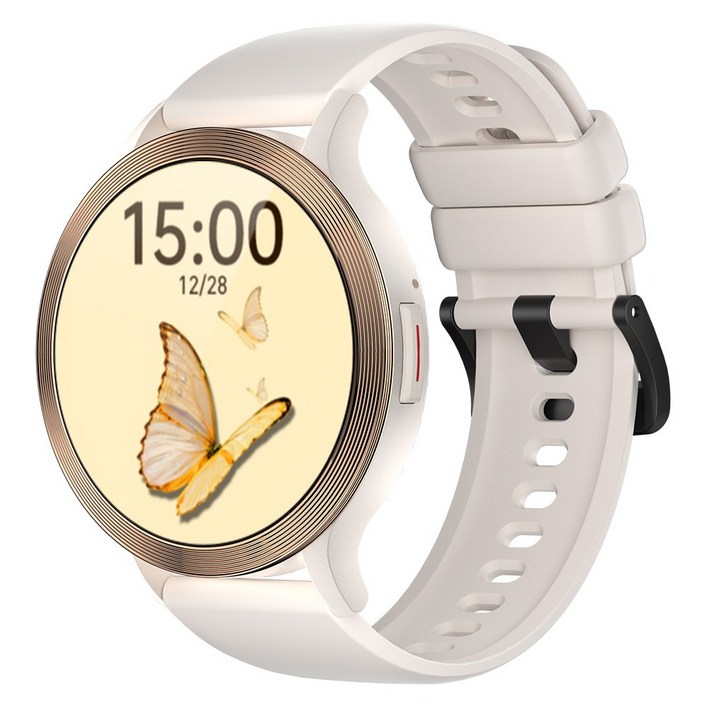 WAPIK 블루투스 손목시계 한글판 S5 통화가능 스마트워치 1.39인치 IP68방수, 골드, 3.5cm, GPS  블루투스