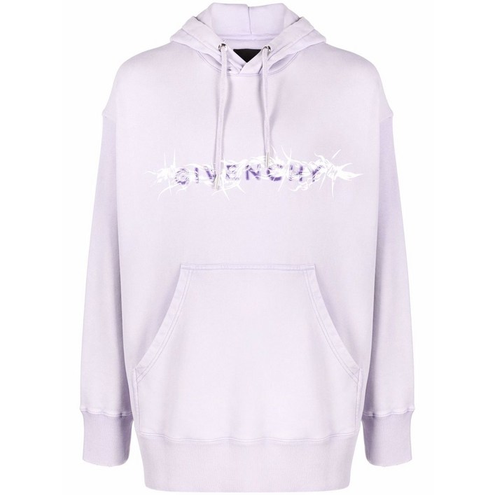 지방시 바브드 와이어 프린트 후디