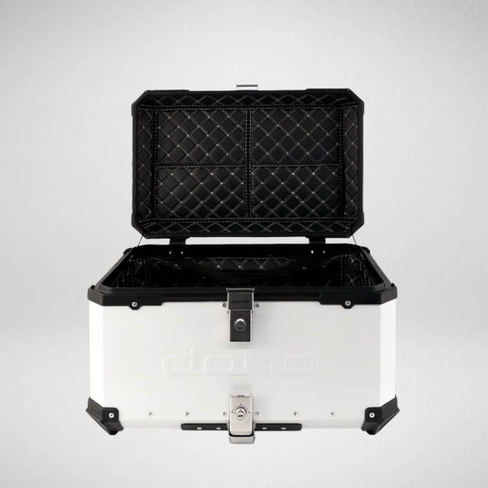 도노 탑박스 화이트 티타늄그레이블랙 알루미늄탑박스 간편장착 칸막이, 화이트