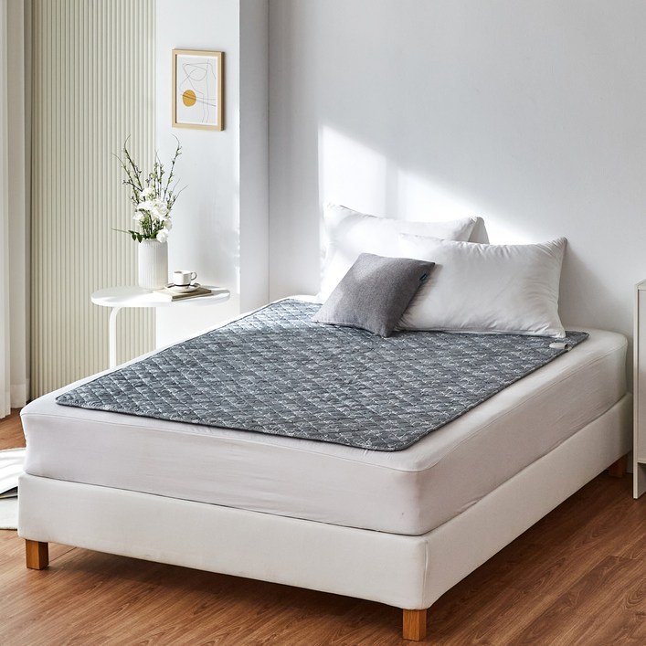 2026년형 한일의료기 원적외선 프리미엄 탄소열선 전기요 ,그레이 트리 대형, 2인용, 135180 CM, 그레이