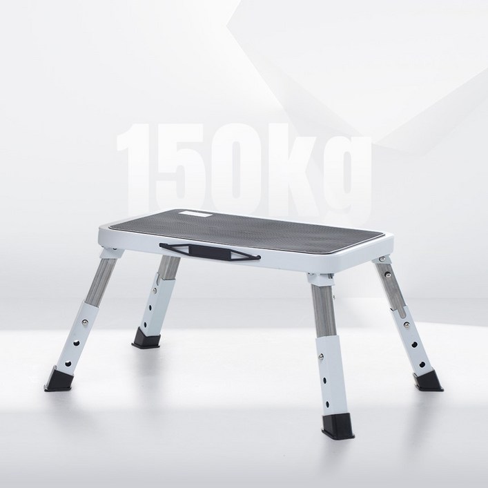 남다르 접이식 스툴 간이 의자 체어 휴대용 캠핑용 가정용 발판 계단, 화이트, 1개