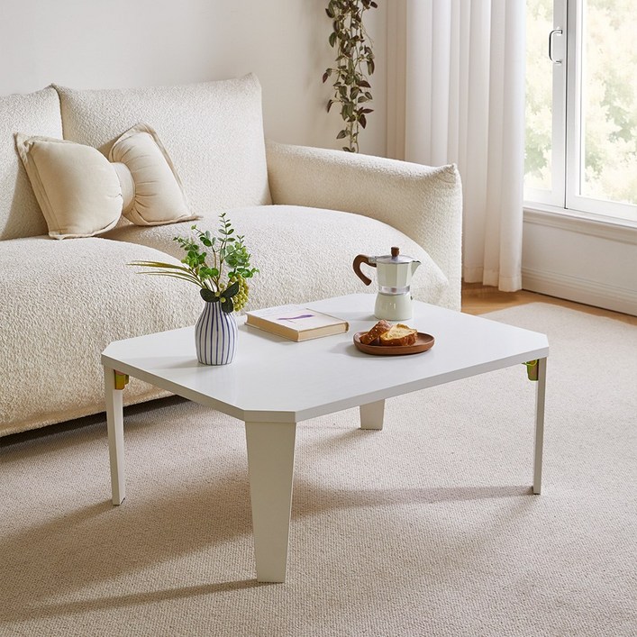 에코소라노 접이식 좌식 테이블 사각형 좌탁 밥상