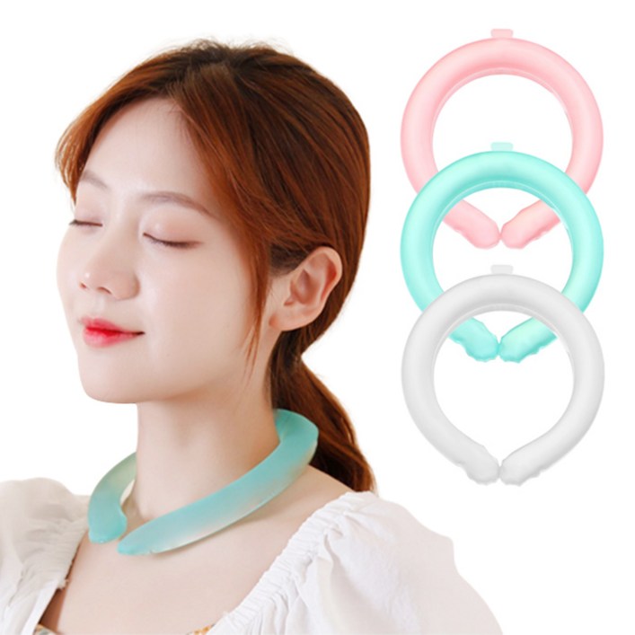 트렌디워크 아이스 넥밴드 넥쿨러, 블루, 2개