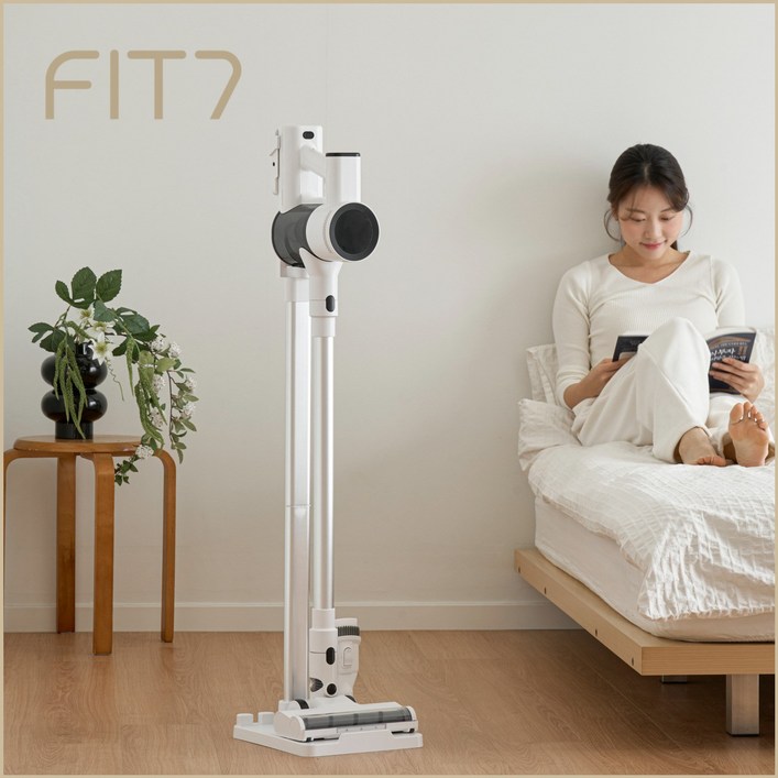 [하이엔드] FIT7 무선 청소기 흡입자동조절 BLDC 초강력 초경량 차이슨 흡입력 좋은 진공청소기, 에센셜 화이트, FT470-BLD