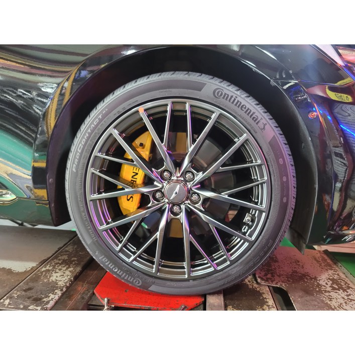 제네시스 G80 스포츠 블랙 크롬 19 인치 휠 B1290 대품가능 대품가치에 따라서