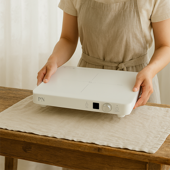 PN풍년 모네 IH 인덕션 25년형 전기레인지 소형 미니 1구 사각 화이트 블랙 가정용 업소용