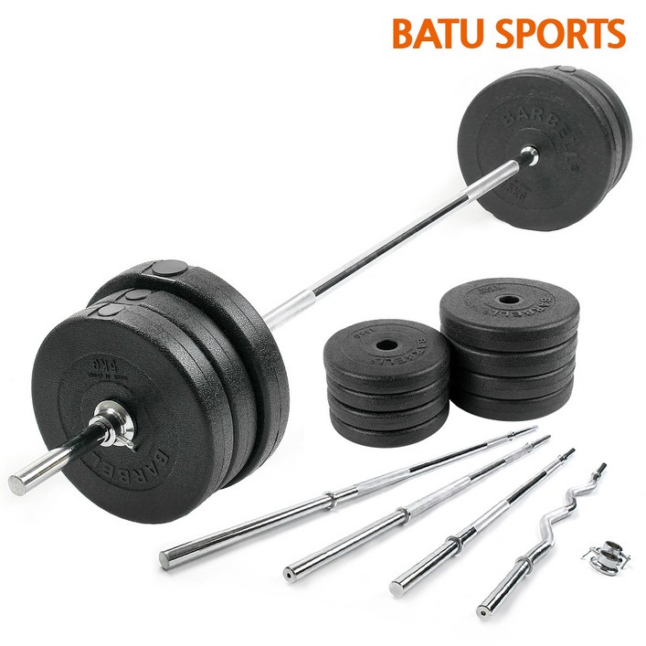 핫템 역기세트 14kg, 16kg, 20kg, 25kg, 30kg, 40kg 바벨 원판 + 역기봉 컬바, 이지바, 소봉, 중봉, 대봉 바벨 세트