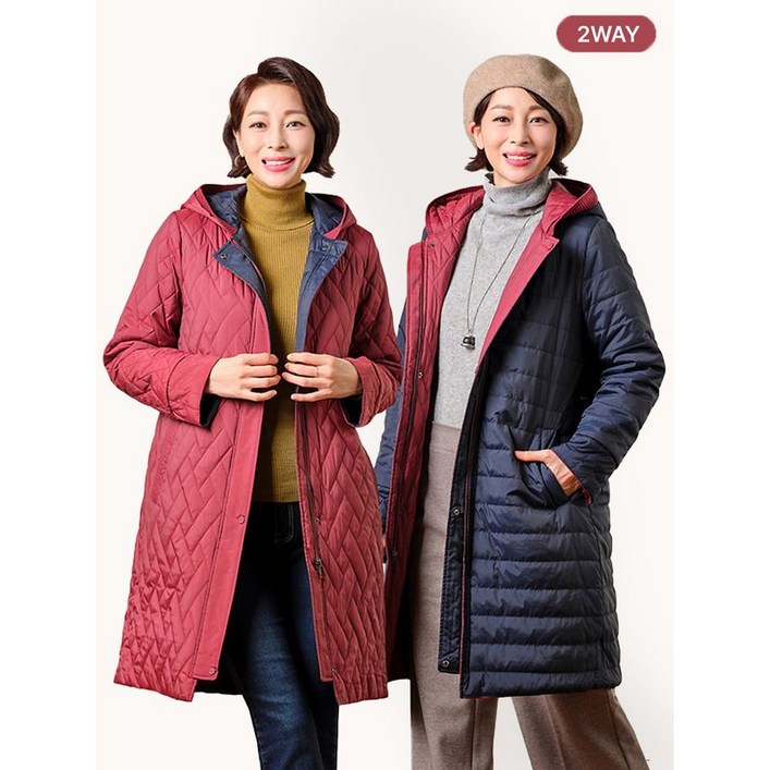 마담엘레강스 샹제리 리버시블 자수 코트 K244CT01