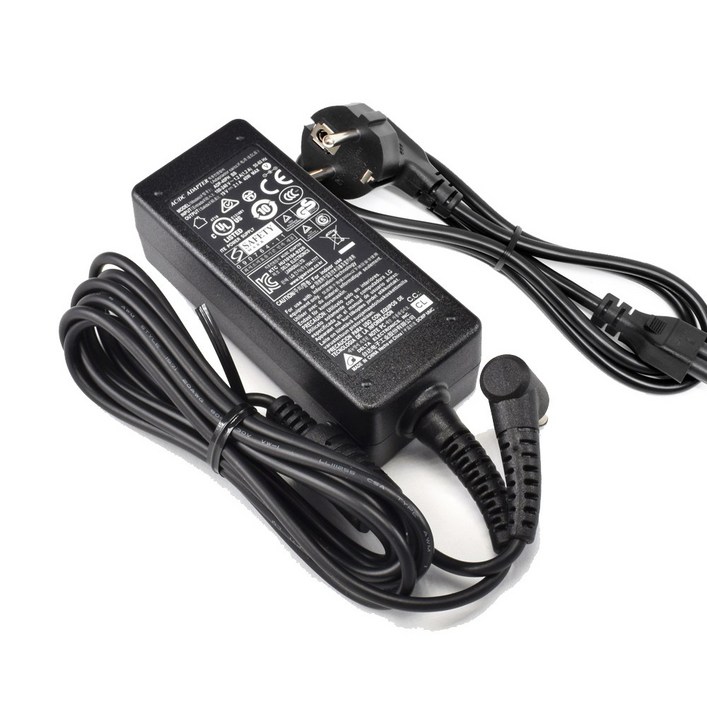 LG 19V 2.1A 40W 외경 4.0mm(턱) AC 어댑터 전원케이블 포함 울트라PC 15N365 15U480-L 15U470 15UD470 충전기, 1개