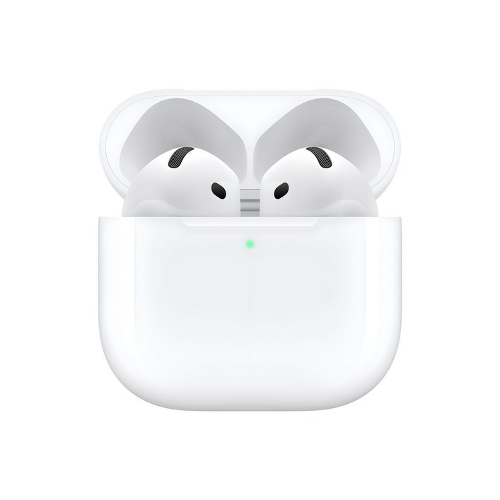 Apple 2024 에어팟 4세대 액티브 노이즈 캔슬링 블루투스 이어폰, MXP93KHA, 화이트