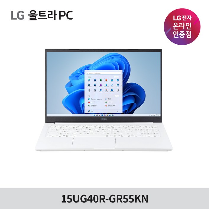 LG전자 2023 울트라PC 15UG40RGR55KN 가성비 라이젠 노트북, 15UG40RGR55KN, WIN11 Home, 40GB, 1TB, 화이트 LG전자 2023 울트라PC 15UG40RGR55KN 가성비 라이젠 노트북, 15UG40RGR55KN, WIN11 Home, 40GB, 1TB, 화이트