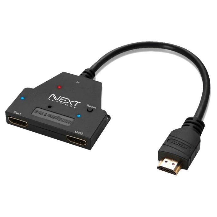 넥스트유 이지넷 유비쿼터스 HDMI 1대2 모니터 분배기 NEXT0102SPC