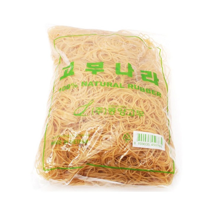 고무나라 대용량 고무줄, 노랑, 1kg, 1개, 노랑