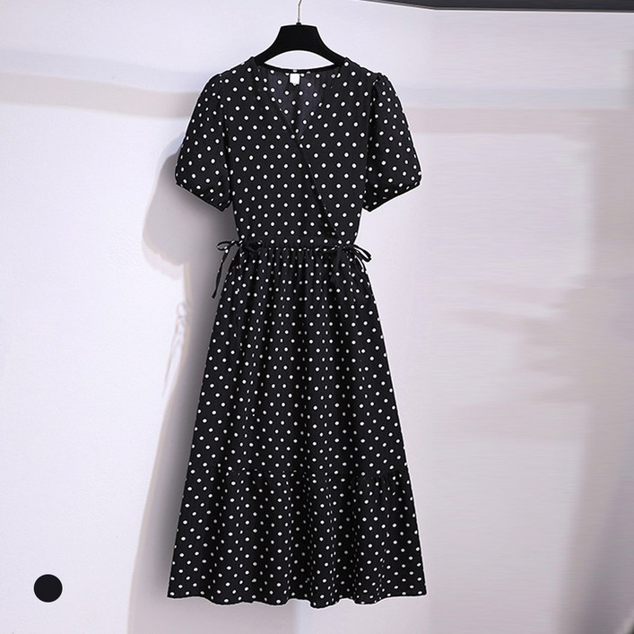 KARRA 도트랩스트링원피스_KB5MOP075C