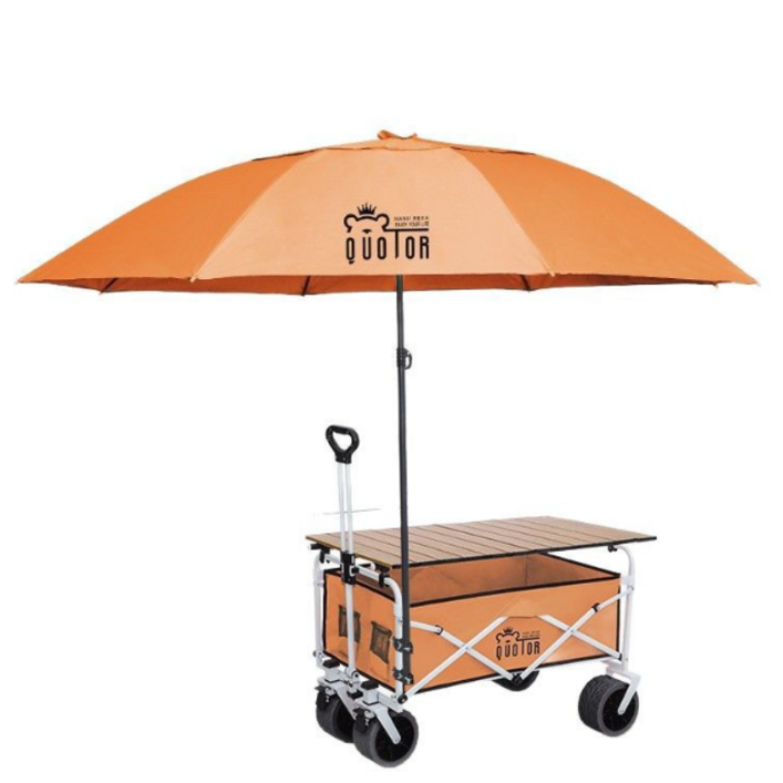 이동식 캐노피웨건 접이식 캠핑웨건 캠핑트레일러, 블랙 캐노피+테이블+웨건, 1개