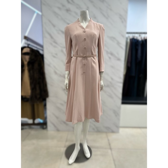 [미니멈] 브이넥 7부 플레어 원피스 MXCGWO7130