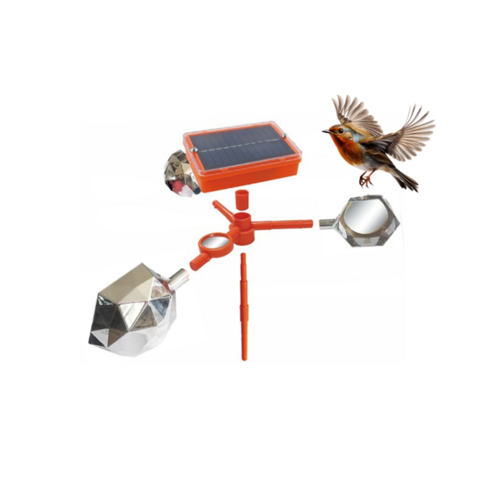 조류 퇴치기 참새 까치 비둘기 태양광 강력 농작물보호 회전반사 경보기