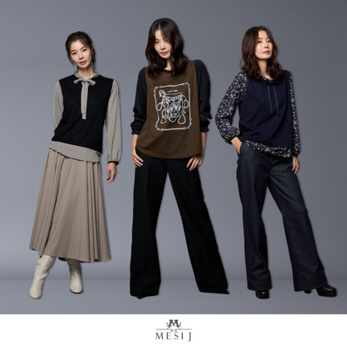 메시제이 로맨틱 티블라우스3종