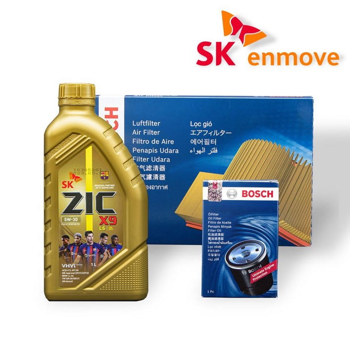 포터 2CRDI 22년 이후는 오일필터 에코형 확인 22년 이후 엔진오일 세트 지크 X9 LS 5W30 8L 보쉬 필터 A 2084 O 0381