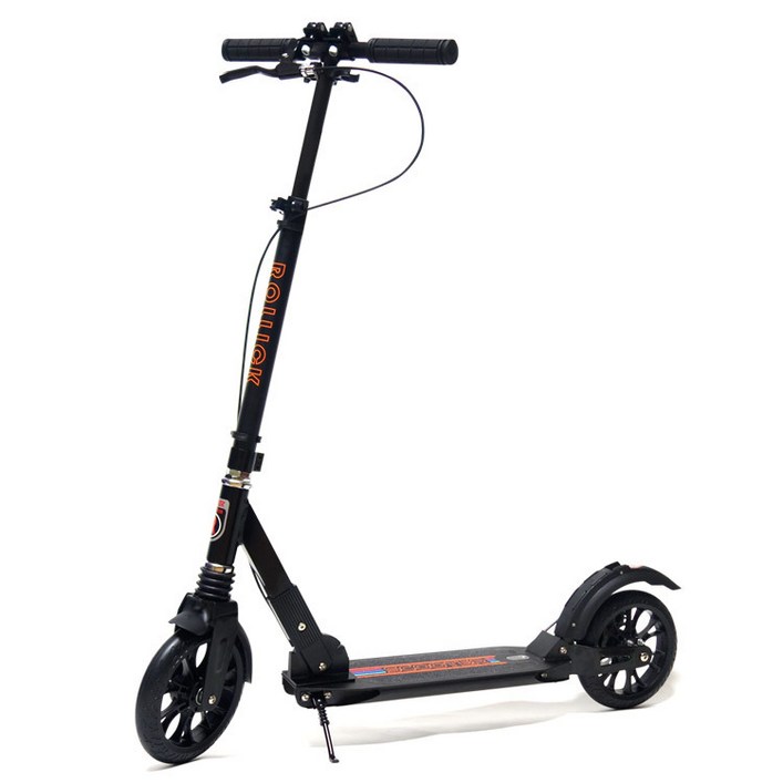 롤릭 뉴시티 킥보드 어린이주니어 두발 킥보드 최상급, 블랙, 1개