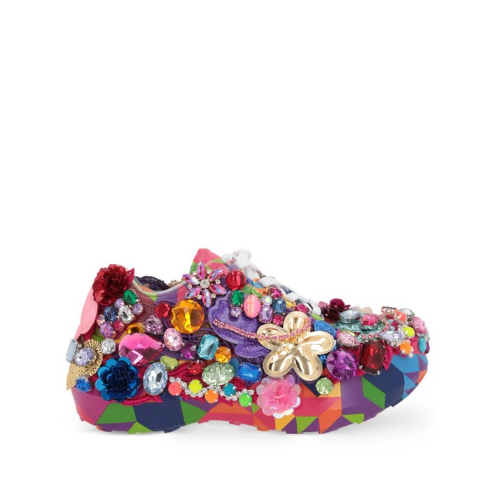 꼼데가르송 꼼 데 가르송 X 살로몬 글라스 크리스털 장식 스니커즈