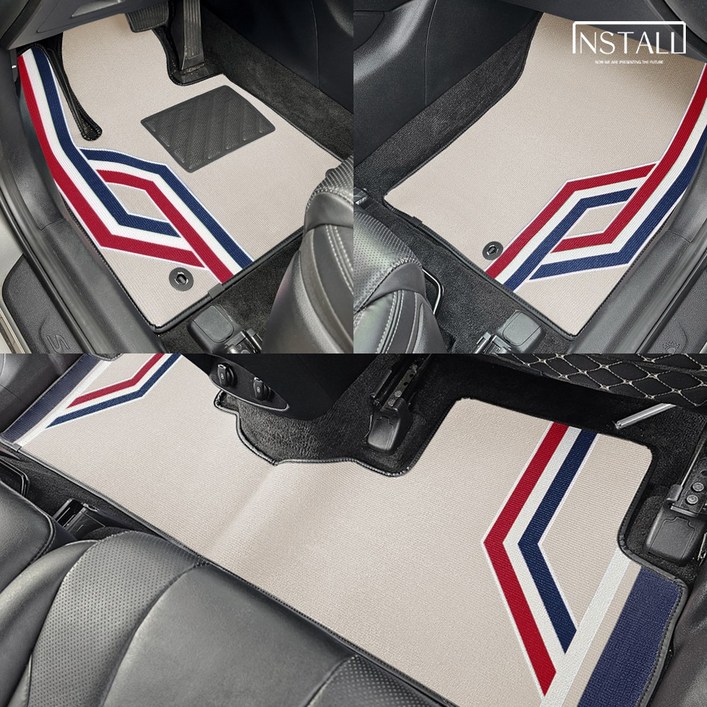 디올뉴 넥쏘 2세대2025 뉴 코일 라인 디자인 카매트, 브라운 디올뉴 넥쏘 2세대2025 뉴 코일 라인 디자인 카매트, 브라운