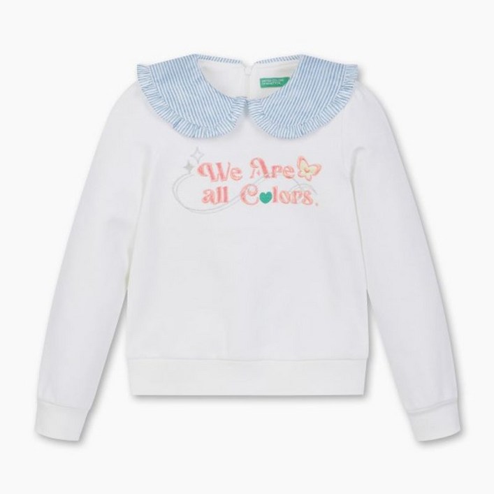 베네통 키즈 베네통키즈 프릴카라나비맨투맨 QAMT02411 IV