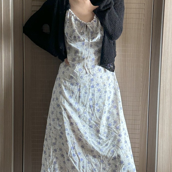 위아썸머키큰여자 롱 올리버원피스