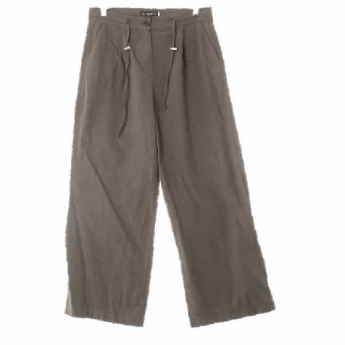 6755 육육걸즈 올리브그린 드로잉핀턱팬츠 L