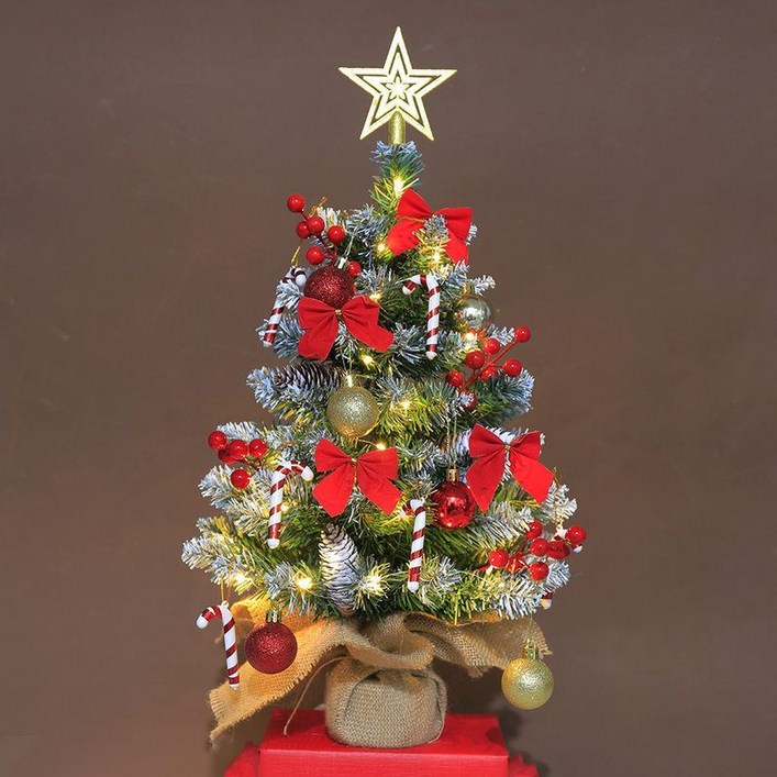 포포픽 LED조명 크리스마스 트리 45cm/60cm 풀세트 탑별 인테리어 장식 소품