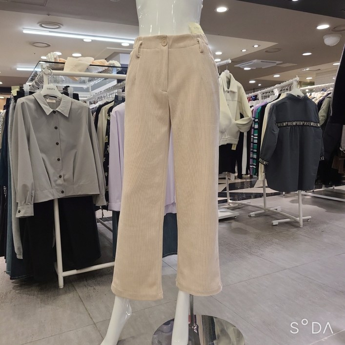 꾸즈 NC중앙로 코듀로이 와이드팬츠 TPA92P3