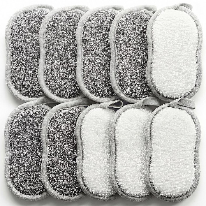 루크나 수세미 주방 양면 철 은사 설거지