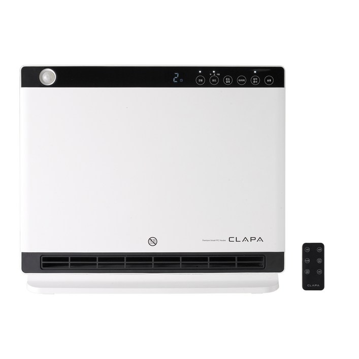 누적 5만대 클래파 PTC 가정용 온풍기 AI온도조절 절전형 전기 히터  리모컨, 단일상품, 화이트