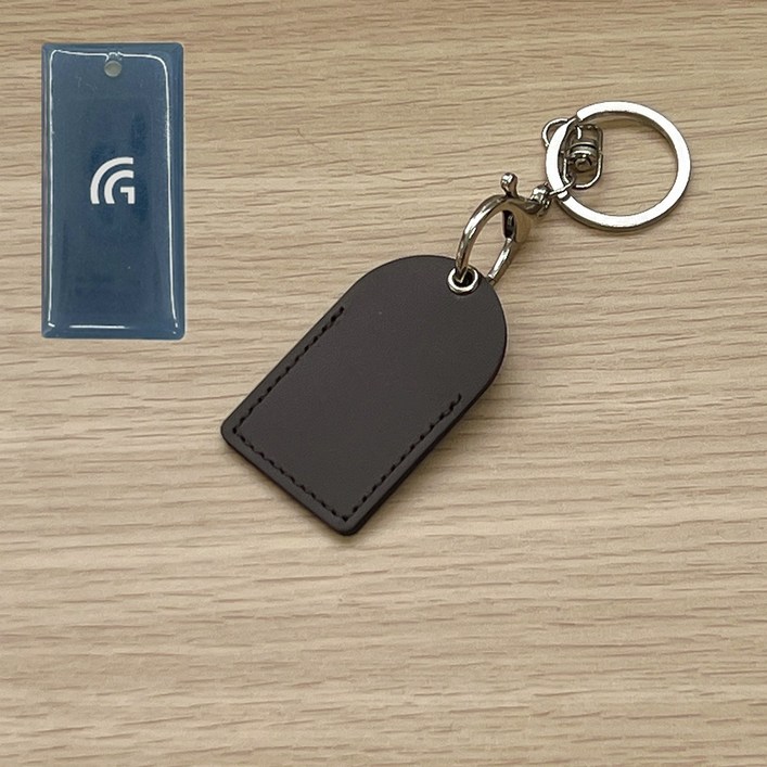 2.2cm x 4.5cm 가죽 아파트 도어락 카드키 케이스, 초코 2.2×4.5, 1개입
