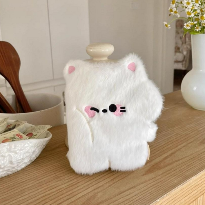 포카통 털바인더 포카바인더 뽀송 미니 앨범 포토카드 속지 부들부들 콜렉트북 동물 앨범 네컷, 1개, 화이트