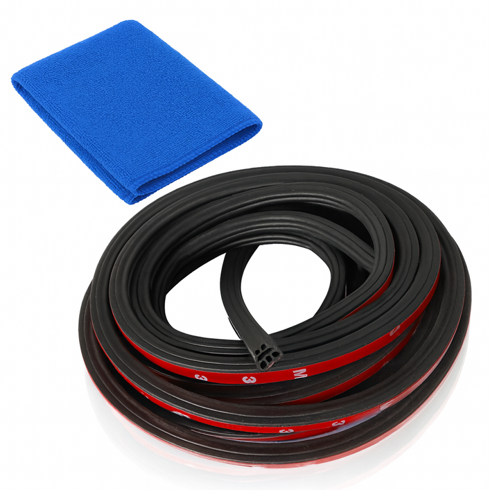 [문틈가드] 철통같은 풍절음 소음 차단 자동차 고무 몰딩 도어가드 본넷 트렁크 윈드키퍼, 1개, 블랙