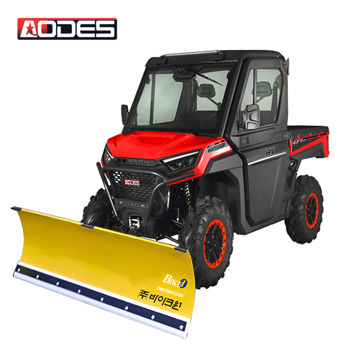 AODES 워크크로스650 52마력 UTV 사륜바이크 제설장비 제설바이크 덤프 사발이 다목적차량