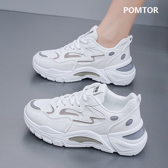 POMTOR 여성 런닝화 스니커즈 초경량 여성 운동화 POMTOR 여성 런닝화 스니커즈 초경량 여성 운동화