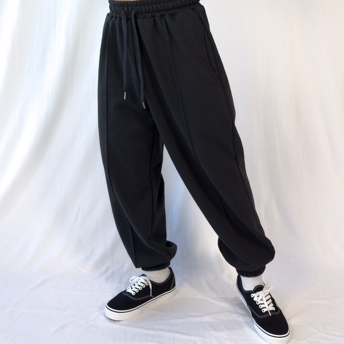 PACIENCIA 와이드 조거 핀턱 팬츠