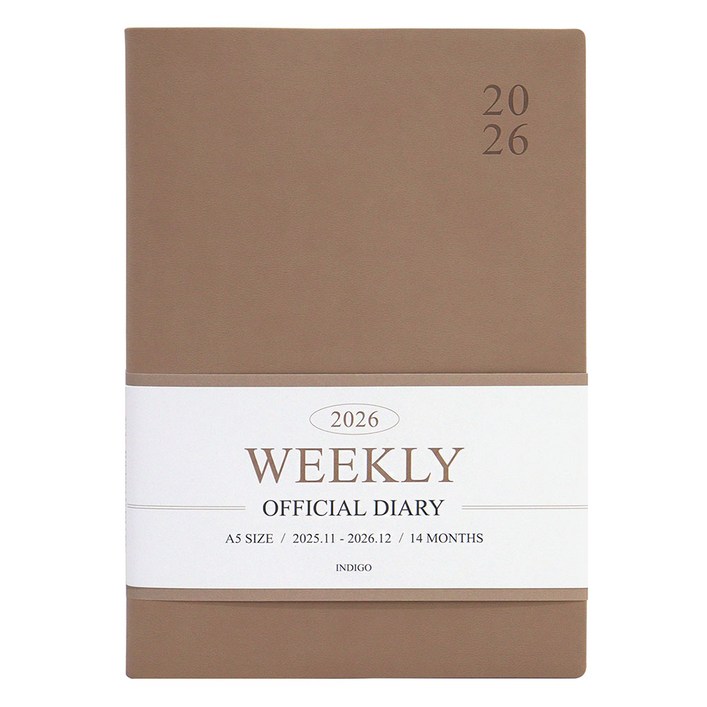 2026 오피셜 A5 위클리 다이어리