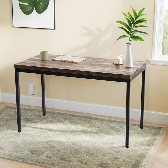 S시리즈 1200X600 사각 4인 식탁 테이블 카페 주방 식탁 인테리어 커피숍 업소용, 마블