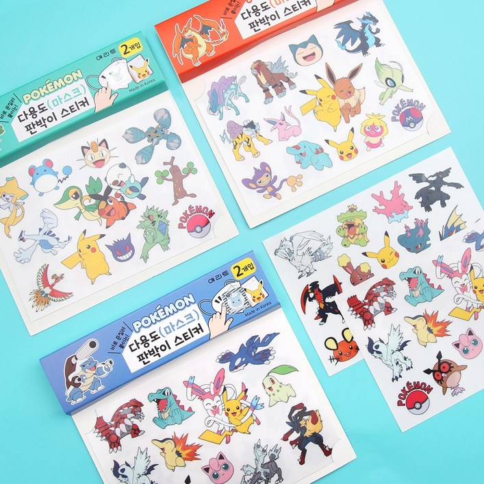 포켓몬스터 다용도마스크판박이 스티커
