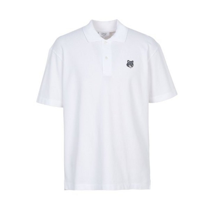 백화점정품 메종키츠네 반팔 티셔츠 폭스헤드 남성 카라 반팔티셔츠 PM00210KP0001 P100 반팔티