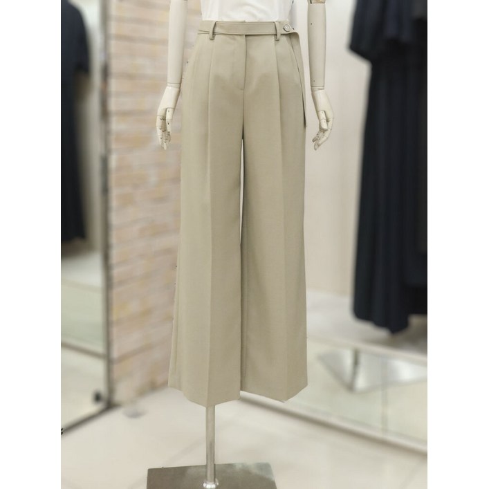 JJ JIGOTT벨티드 버튼 턱 와이드 팬츠GM8A0SLR4 1425936