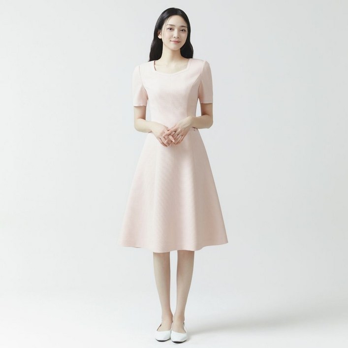잇미샤 SS 하트넥 미디 원피스 ITO4YOP920 464319